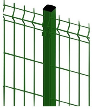 Poste para reja decorativa color verde de 3.10 mts.