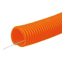[45016] Rollo de 100 mts poliducto corrugado flexible de 1/2" con guia.
