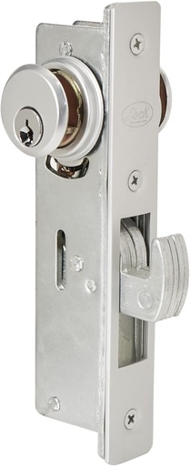 [MX473] Cerradura de aluminio para puertas ccorredizas acabado natural modelo 595.