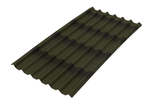 [LAOND3D9619V] Lamina ondutile 3D verde de .96 x 1.9 mts con pijas.