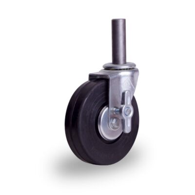 [HI1523FGA] Rodaja tipo rueda para andamio espiga con freno galvanizado de 6".