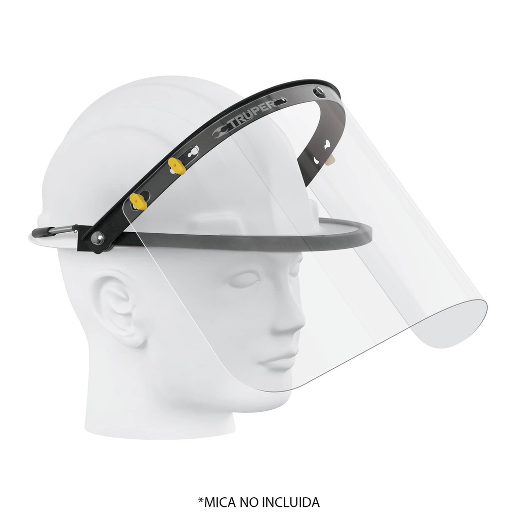 Adaptador de protector facial para casco.