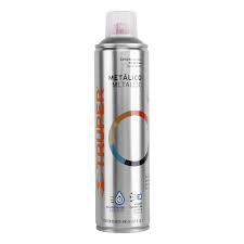 Pintura en aerosol de 400 ml metalica plata.