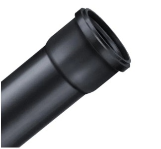 Tubo negro 40 mm. 1 1/2", tuboplus.