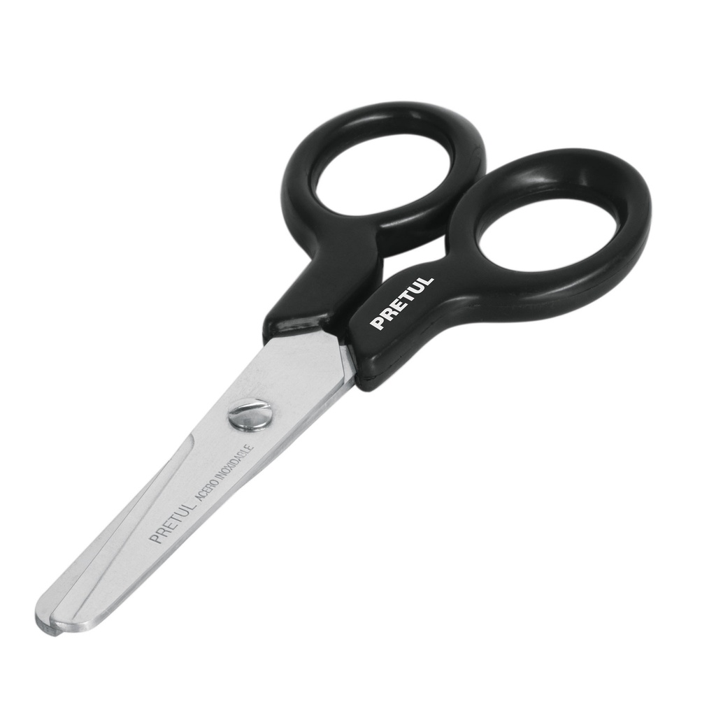 Tijera de acero inoxidable con punta romana escolar de 4 1/2".