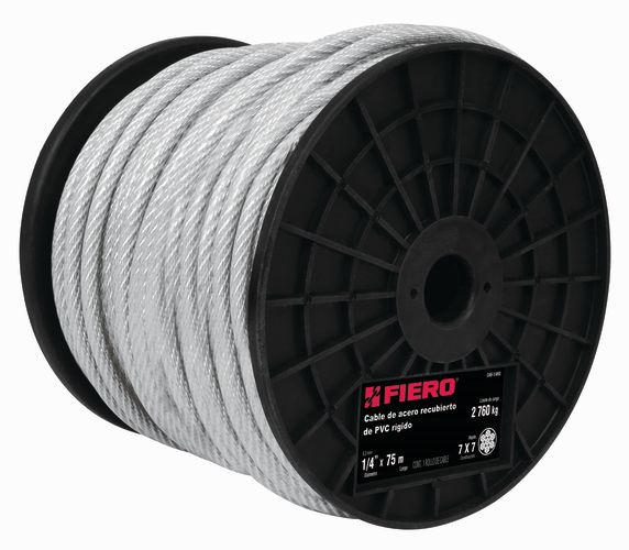 Cable de acero rigido de 1 /16" 7 x 7 hilos.