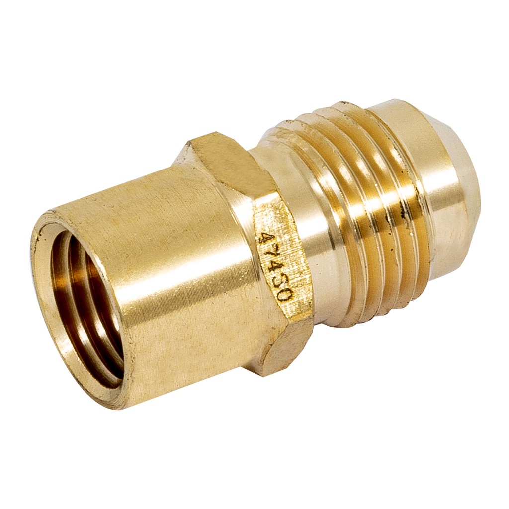 Niple campana 3/8" x 1/4" para gas.