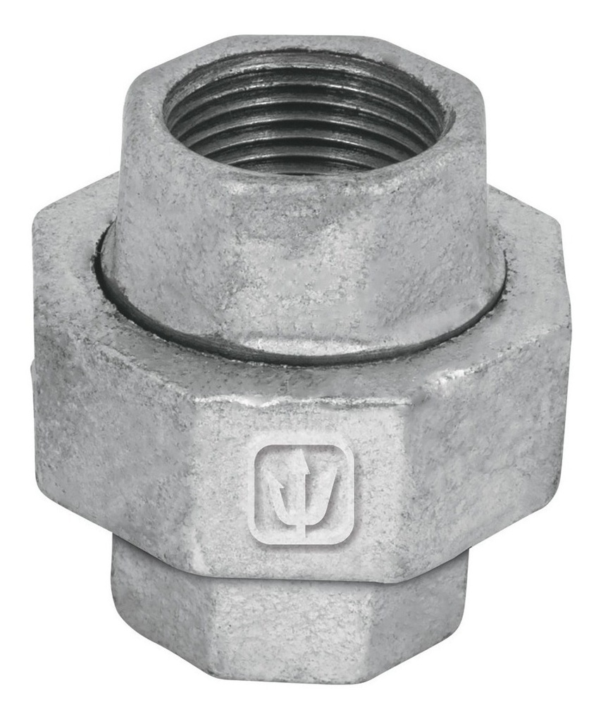 Tuerca union galvanizada 1/2".