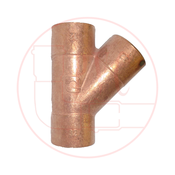 Yee de cobre de 3/4".
