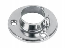 Brida para tubo de closet redondo acero cromado de 1".
