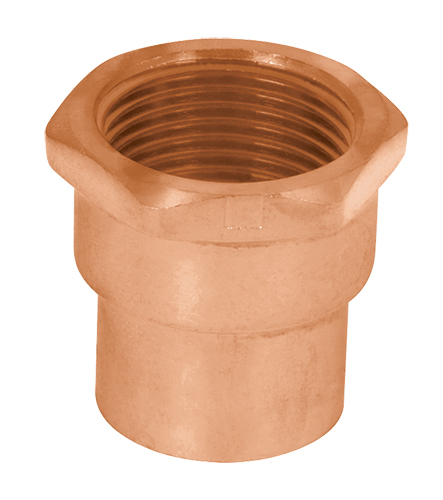 Conector de cobre cuerda interior 3/4".