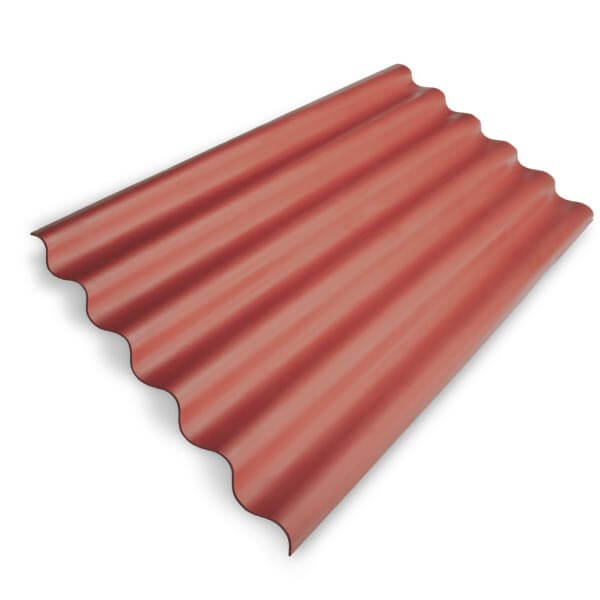 LAMINA PLAST 3.05MT ROJA 6 OND OPACA P7
