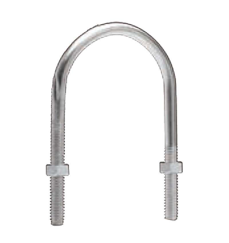 Abrazadera roscada tipo U de 1 1/4"