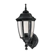 Arbotante tipo farol soportado negro