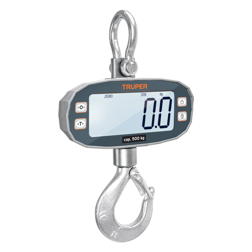 Báscula electrónica colgante recargable de 500 Kg