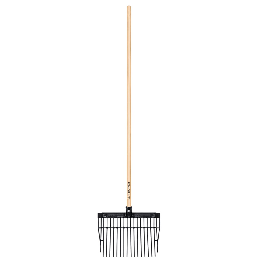 Bieldo para jardín 16 dientes con mango 54"
