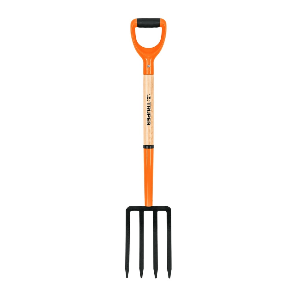 Bieldo para jardín 4 dientes con mango 29"