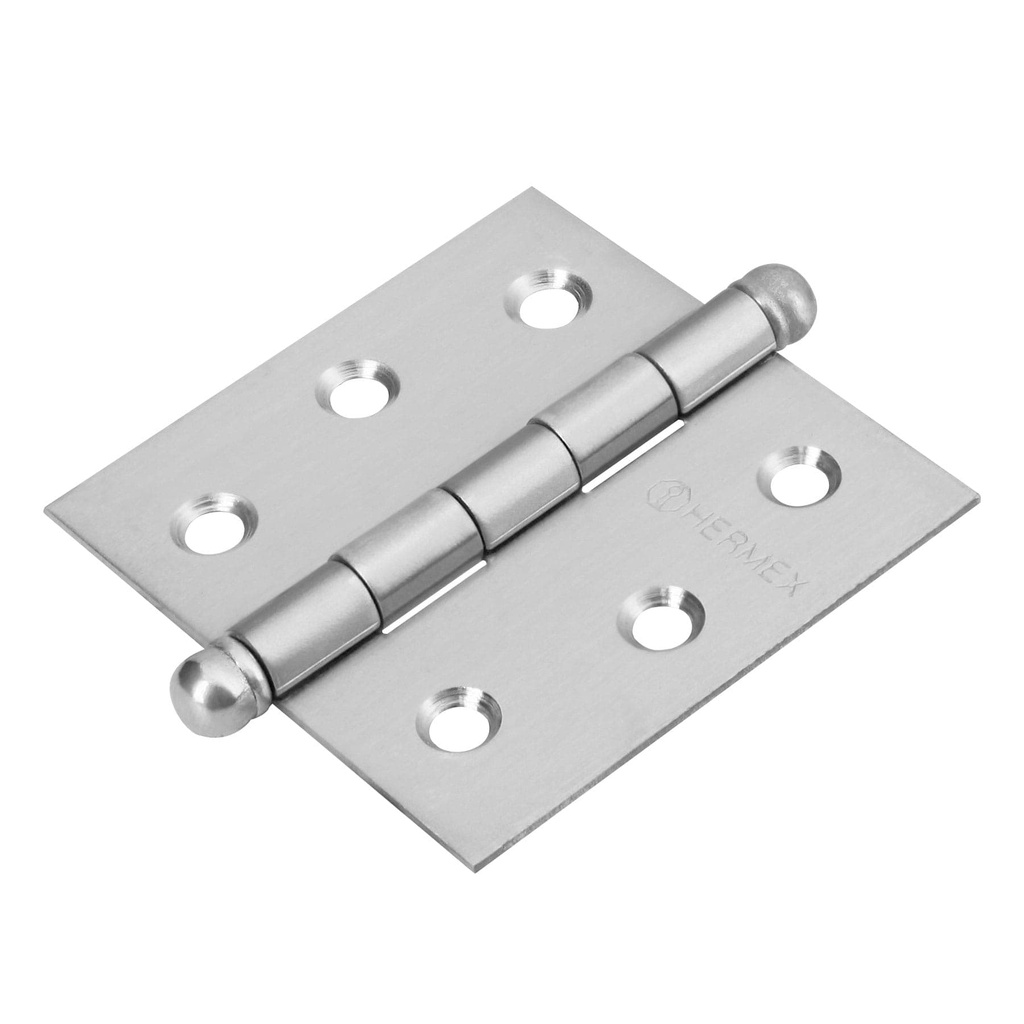 Bisagra cuadrada 2 1/2" acero inoxidable redondo