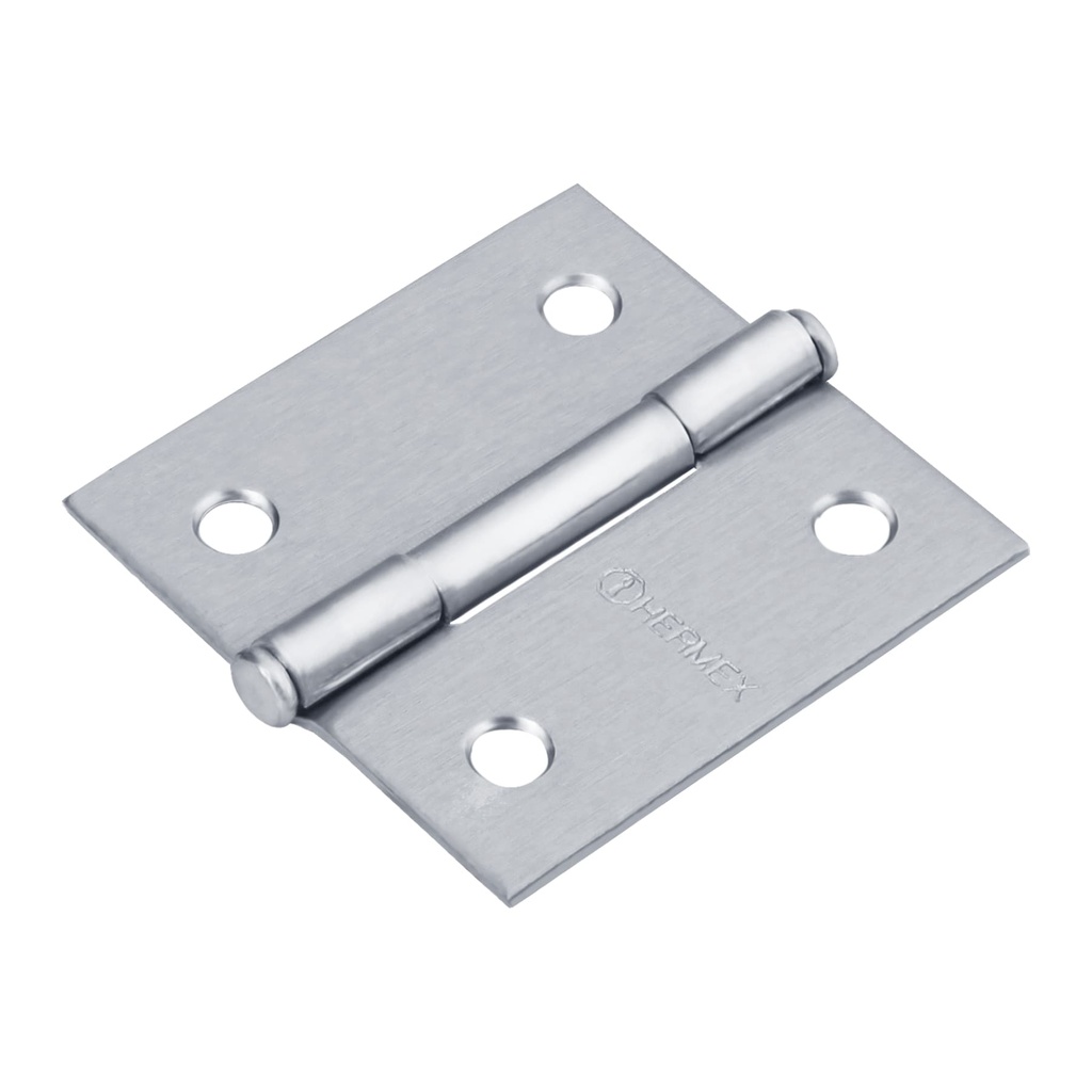 Bisagra cuadrada 2 1/2"cromo mate plana