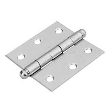 Bisagra cuadrada 2 1/2"cromo mate redonda