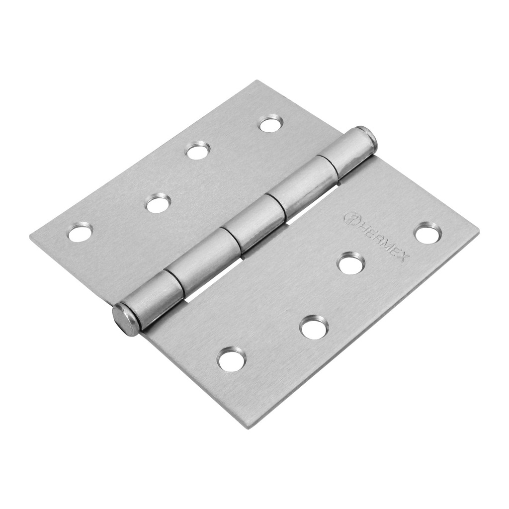 Bisagra cuadrada 4"cromo mate plana