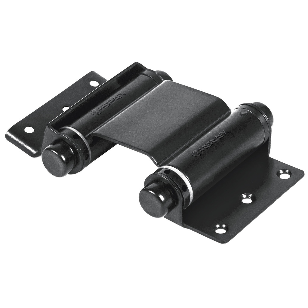 Bisagra de doble accion acero negro 3"