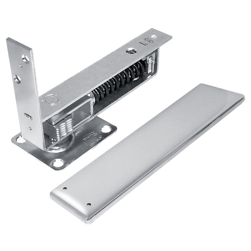 Bisagra de piso 1500 acabado latón antiguo