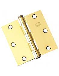 Bisagra latonada de 2.1/2" perno remache