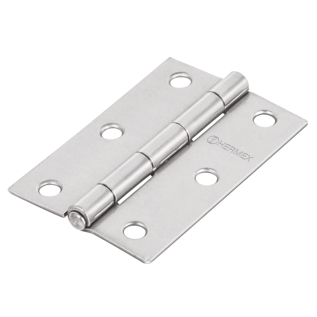 Bisagra rectangular 1-1/2" acero pulido