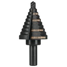 Broca escalonada con 10 escalones de 1/4" a 1 3/8"