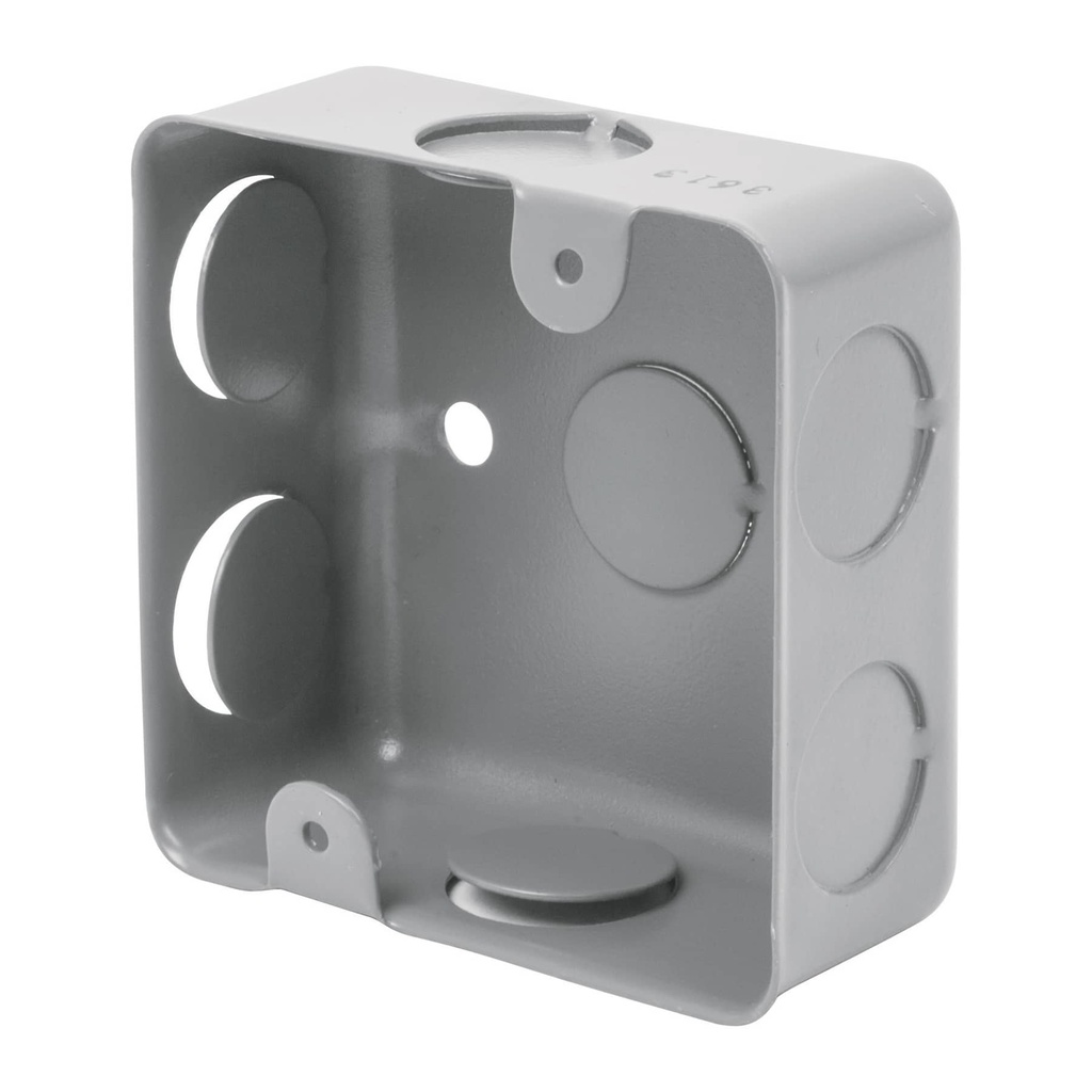 Caja cuadrada galvanizada de 3"