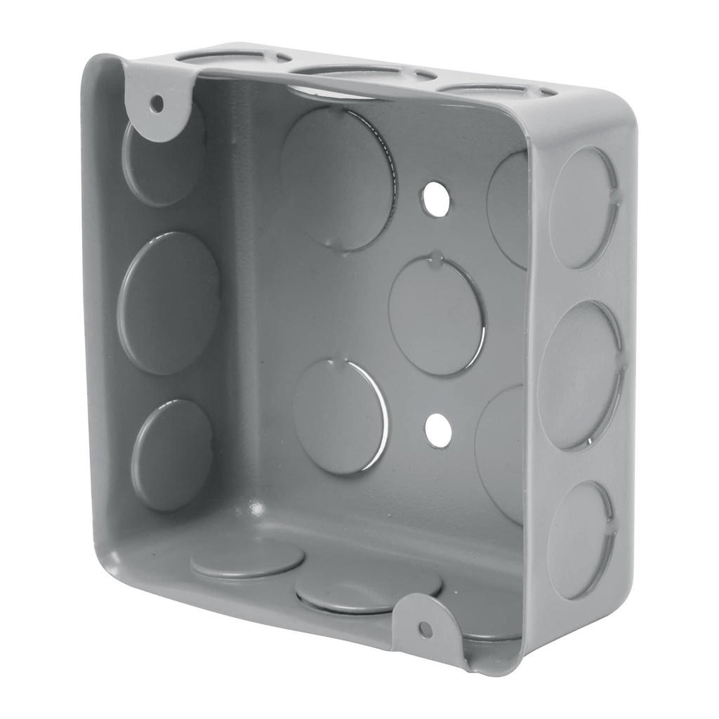 Caja cuadrada galvanizada de 4"