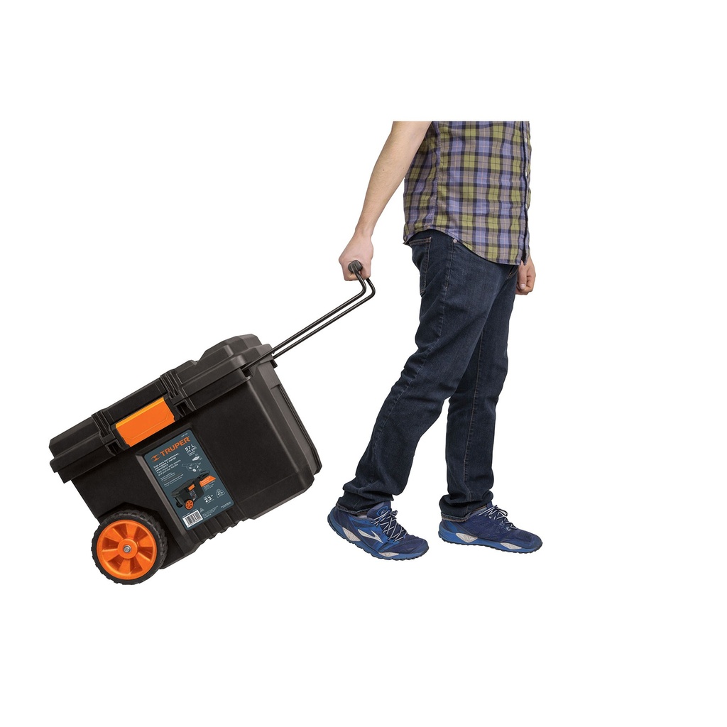Caja de herramienta plástica 23" con ruedas