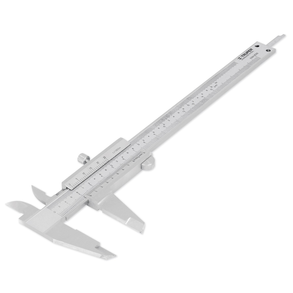 Calibrador vernier análogo de 6" de acero inoxidable