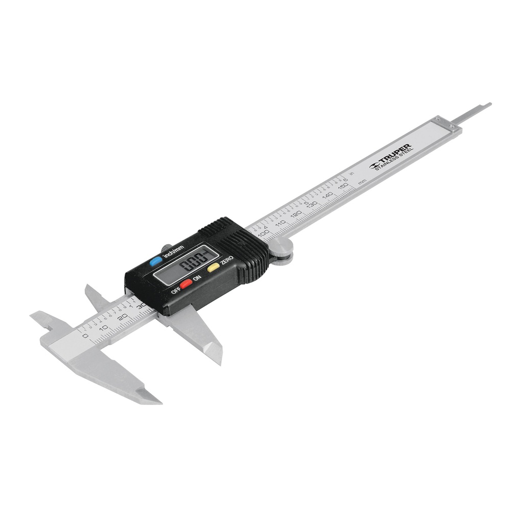 Calibrador vernier digital de 6" de acero inoxidable