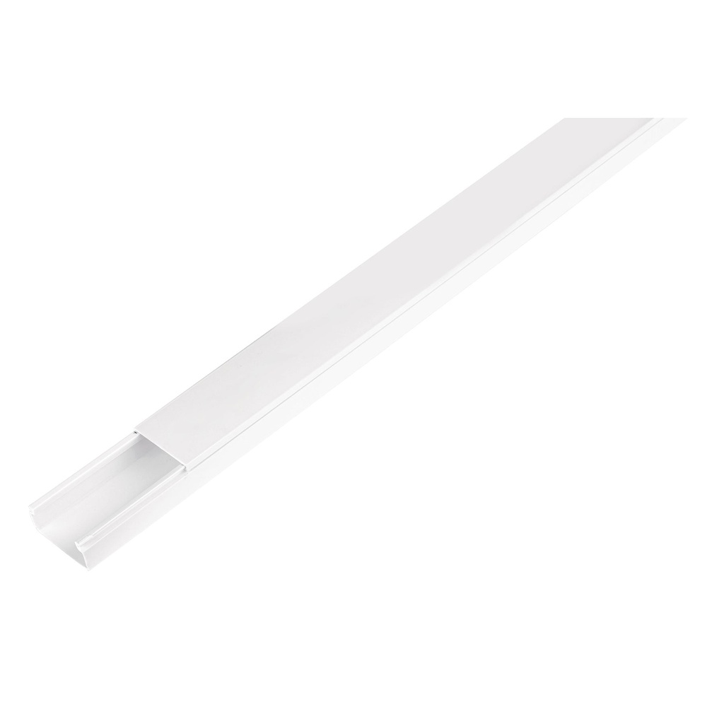 Canaleta sin adhesivo de 1 vía 10 mm x 20 mm