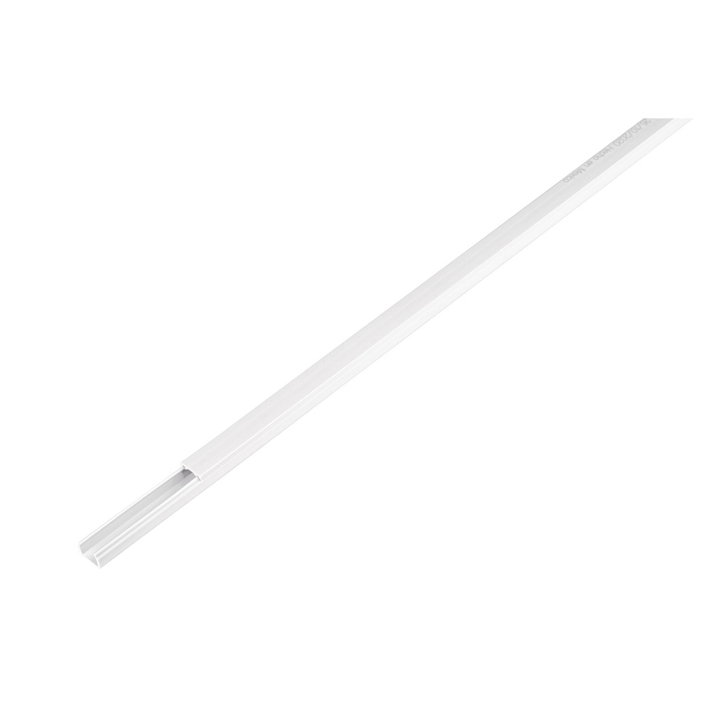 Canaleta sin adhesivo de 1 vía 12 mm x 12 mm
