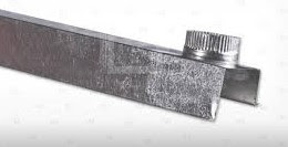 Canalón cuadrado con bajada izquierda de  6" x 3.05 mts