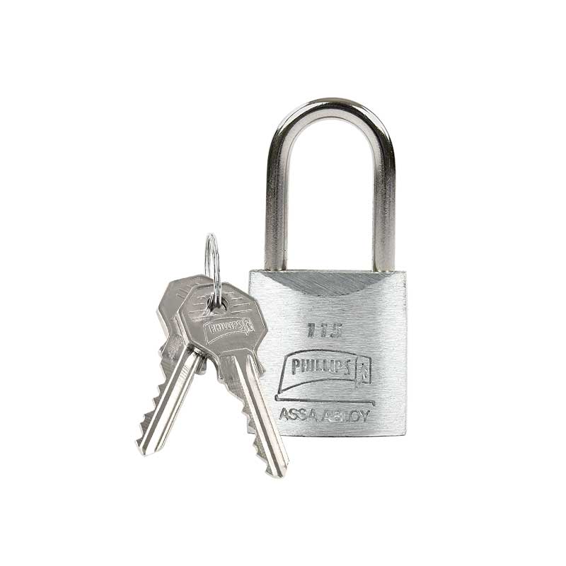 Candado 115 metálico gancho largo