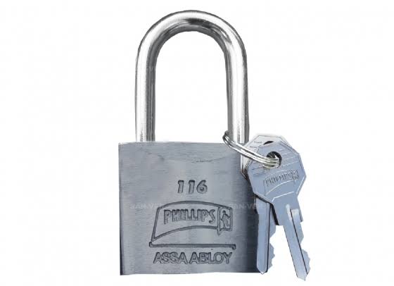 Candado 116 metálico gancho largo