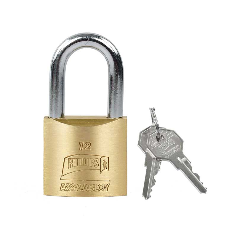 Candado 12 de latón gancho largo