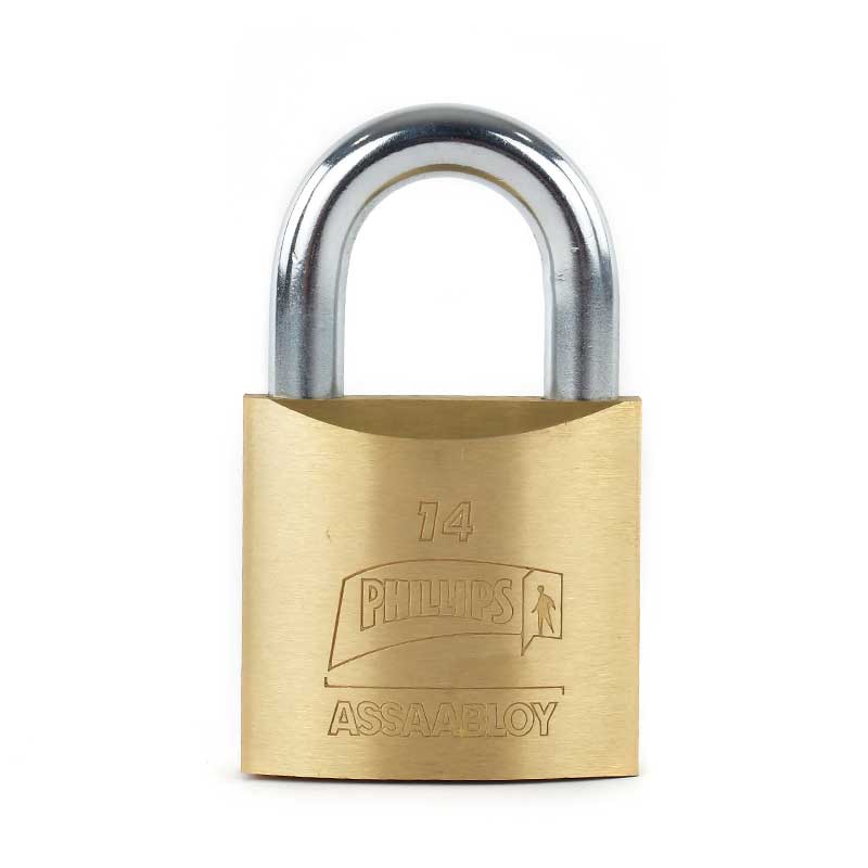 Candado 14 de latón gancho corto