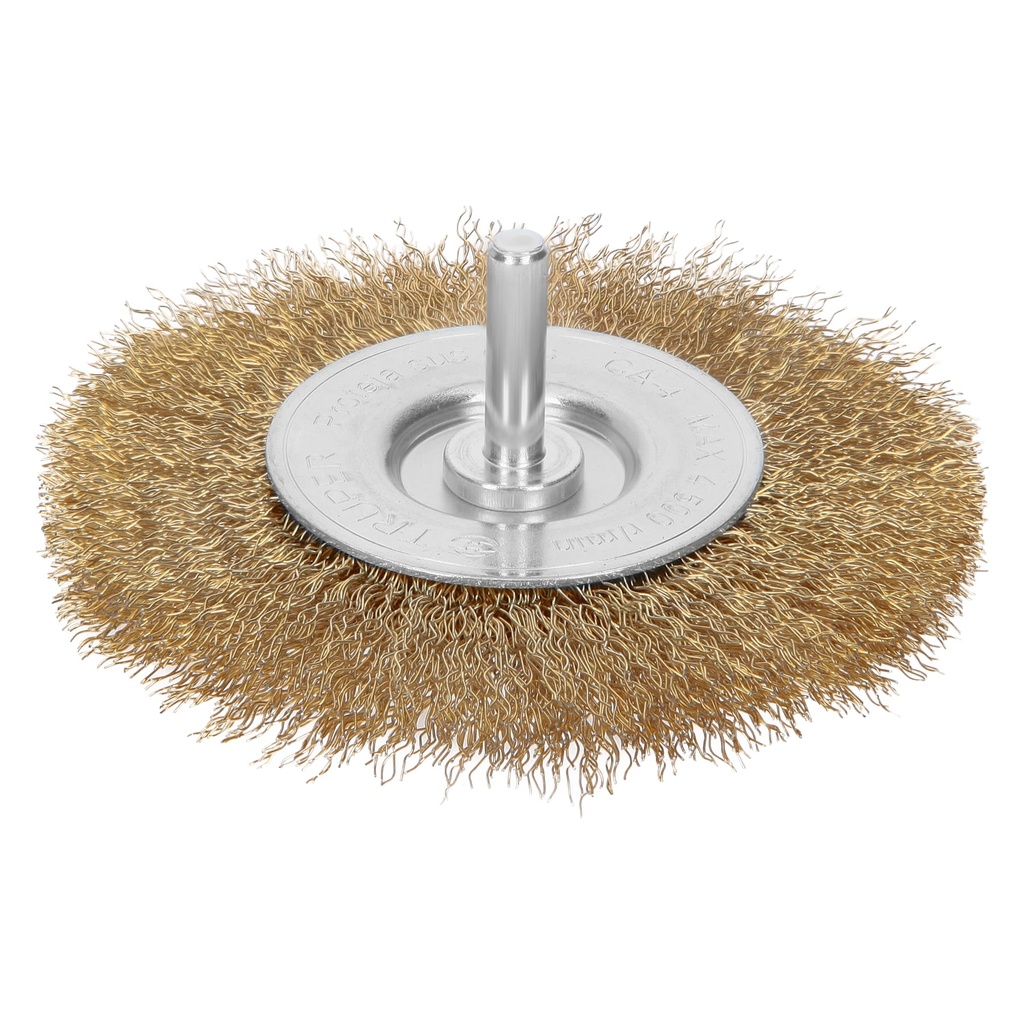 Carda para taladro circular 4" de alambre grueso