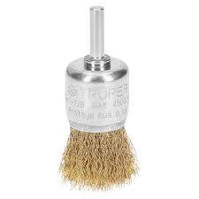 Carda para taladro copa 1 1/8" de alambre grueso