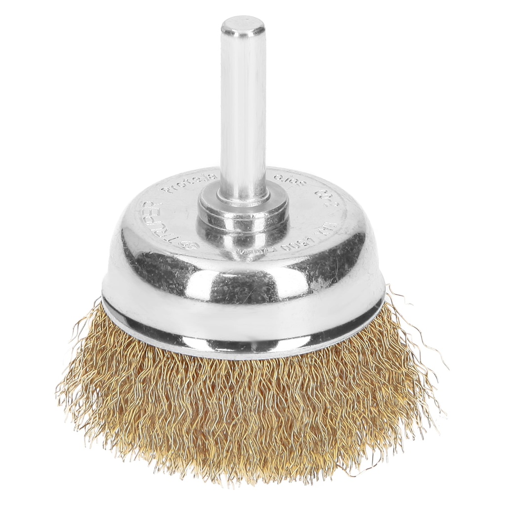 Carda para taladro copa 1 3/4" de alambre grueso