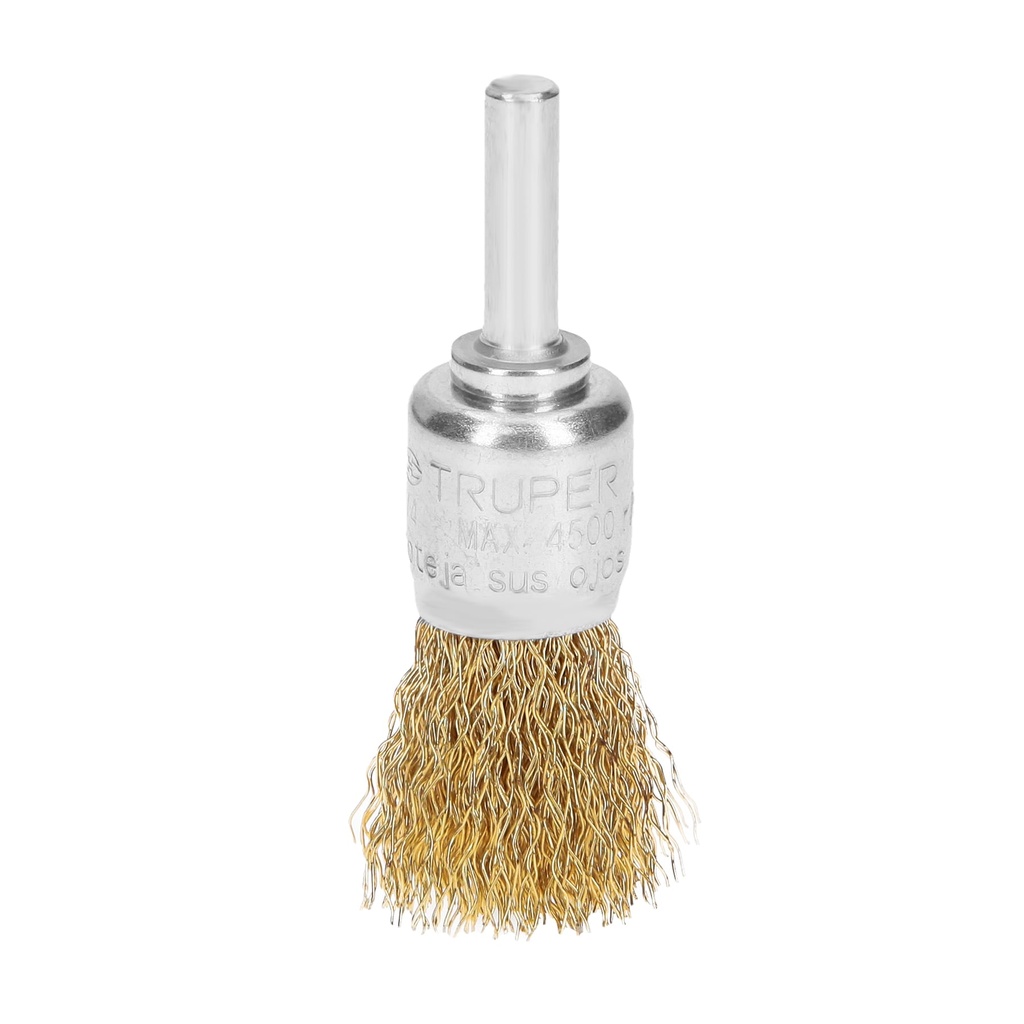 Carda para taladro copa 3/4" de alambre grueso