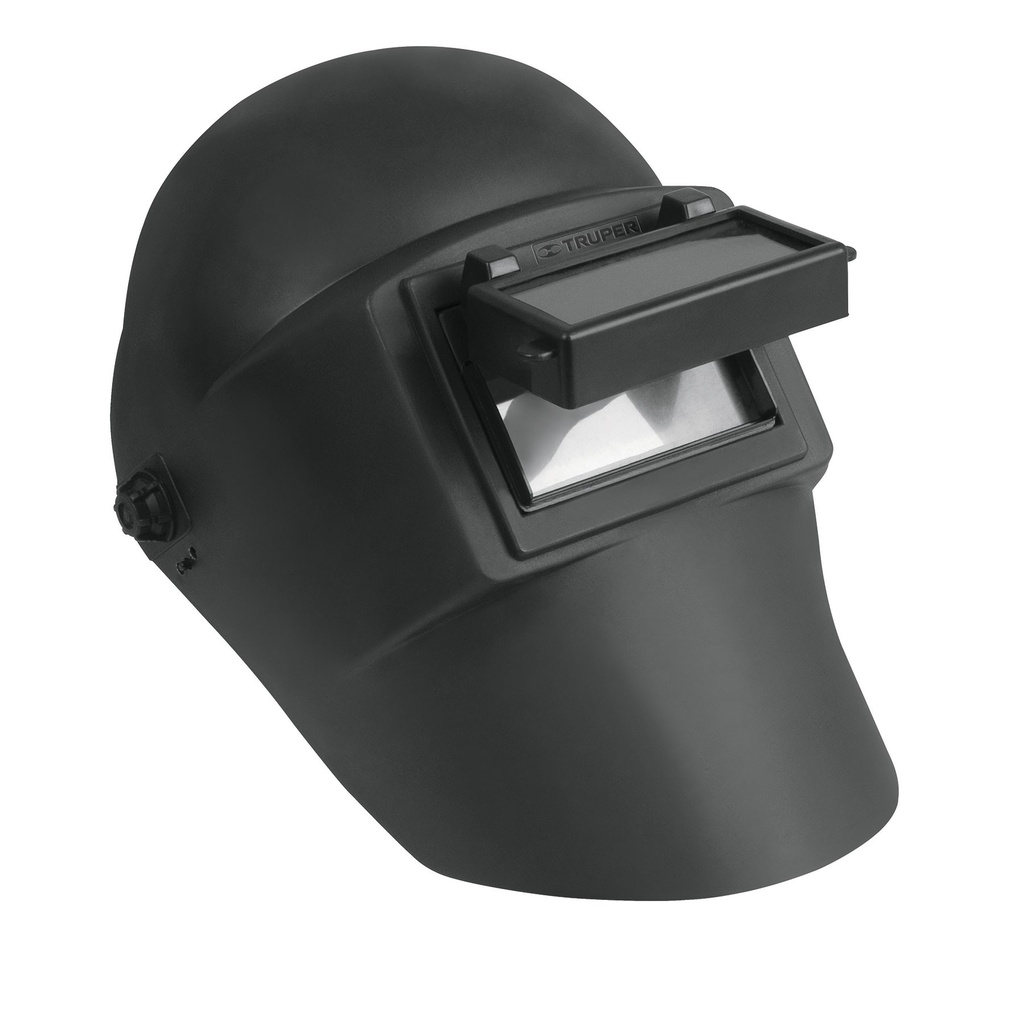 Careta para soldar con lente abatible ergonómica