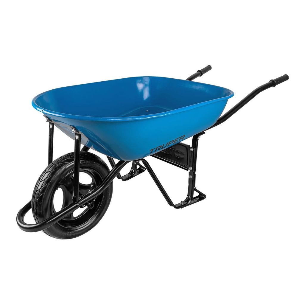 Carretilla azul de 5.5 ft con llanta imponchable