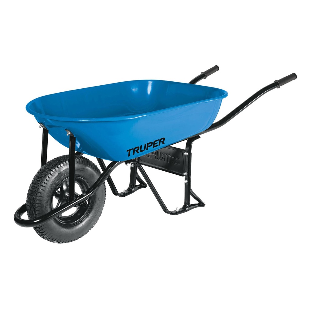 Carretilla azul de 5.5 ft con llanta reforzada
