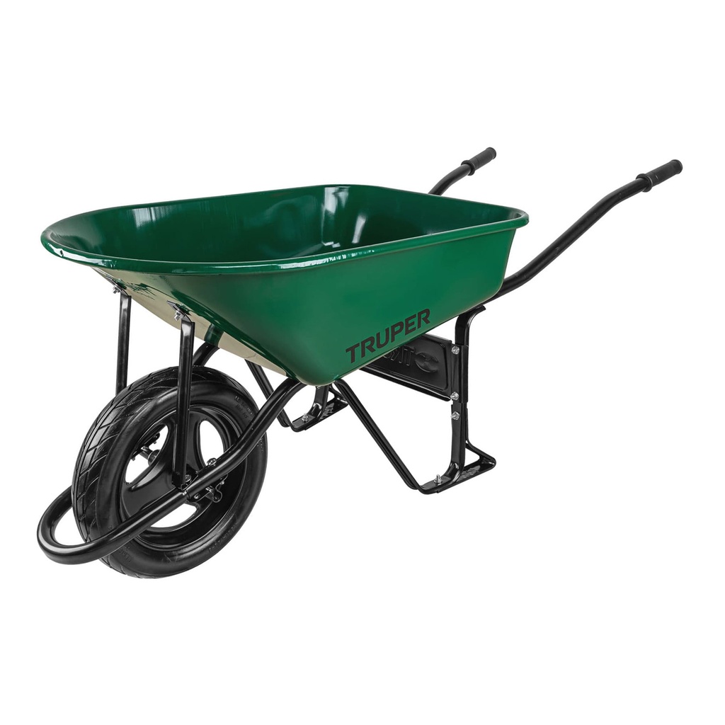 Carretilla verde de 4.75 ft con llanta imponchable